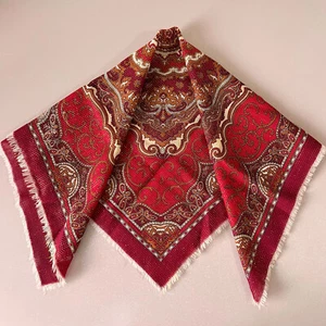Colorido Mantón Vintage Soviético Central Asiático Bufanda 64 x 67 cm URSS Sintético - Imagen 1 de 7