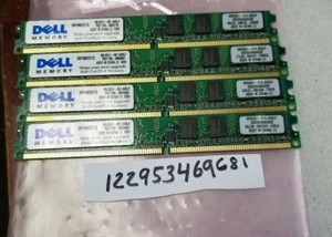 4GB KIT 4X 1GB PC2 DDR2 PC2-5300U DDR2-667 5300 667 667MHZ 240PIN DIMM 1RX8 - Picture 1 of 1