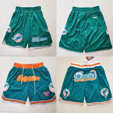 Adult Miami Dolphins Shorts Stitched Cover