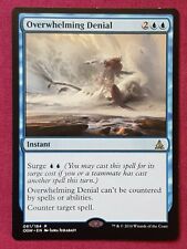 Magic The Gathering OATH OF THE GATEWATCH OVERWHELMING DENIAL blue card MTG