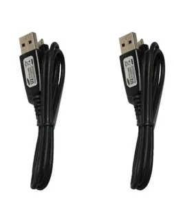 2 X Genuine Samsung Micro USB Sync & Charge Cable for Galaxy i9100 i9200 i9400 - Picture 1 of 5