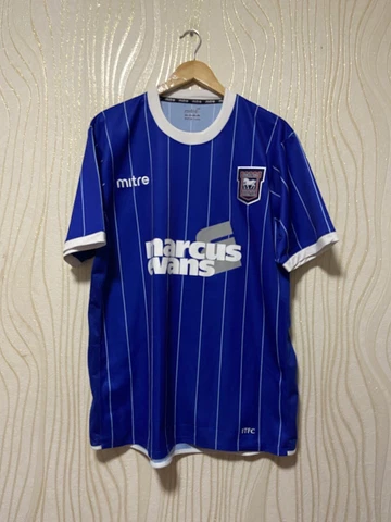 IPSWICH TOWN 2007 2008 HOME FOOTBALL SHIRT SOCCER JERSEY MITRE sz XL MEN BLUE Cover