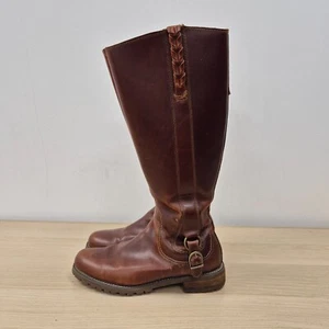 Ariat Salen Equestrian Brown Country Knee High Tall Water Resistant Boots Uk 6 - Picture 1 of 13
