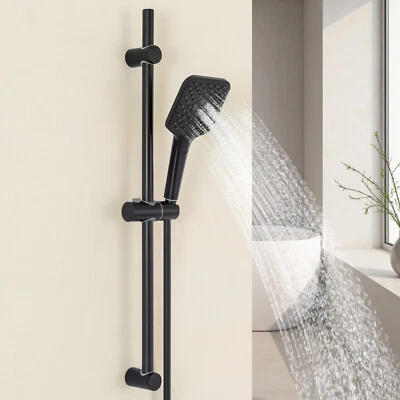 71cm Duschstange Edelstahl mit Handbrause 3 Strahlarten Duschkopf Duschset   - Bild 1 von 4