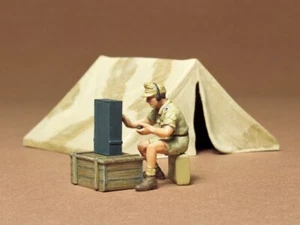 Tamiya Military Miniatures 1:35 Scale WWII German Africa Corps Tent Set - 35074 - Picture 1 of 7