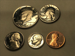 us coins 1776-1976 Bicent Clad set Proof UNC 1c, 5c, dime, quarter, half dollar