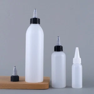 10-120ML Plastic Squeeze Bottles with Twist Top Cap Tip Applicator Empty PE - Picture 1 of 15