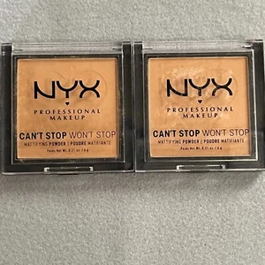 1 NYX Can't Stop Won't Stop Mattifying Powder CSWSM06 Tan (Lot of 2) - Picture 1 of 5
