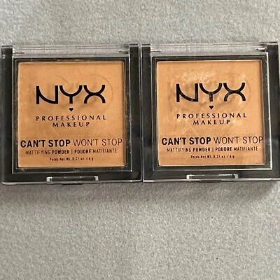 1 NYX Can't Stop Won't Stop Mattifying Powder CSWSM06 Tan (Lot of 2) - Image 1 of 4