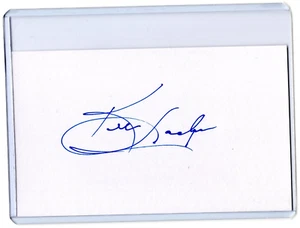 KEN HODGE NHL Bruins Auto Autographed Signed 3x5 Index Card C - Picture 1 of 1