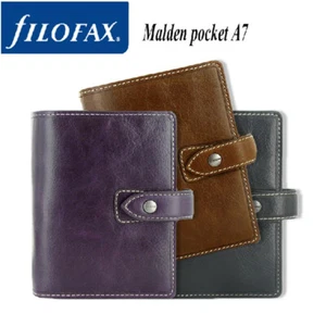 Organizador de cuadernos de cuero Filofax A5/personal/de bolsillo Malden planificador de diario regalos - Imagen 1 de 60