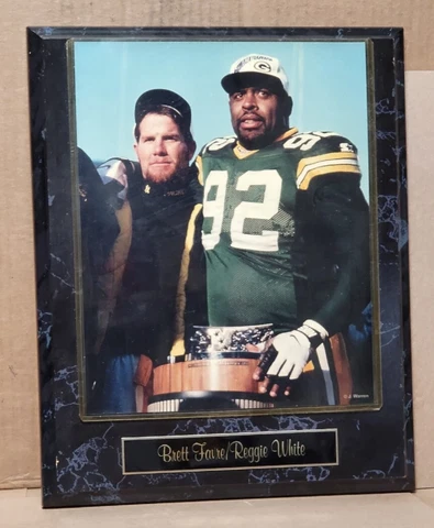 GREEN BAY PACKERS - BRETT FARVE & REGGIE WHITE - WALL PLAQUE ENGRAVED NAMEPLATE Cover