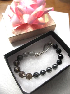 Pulsera Chan Luu Odisea Negra Plata Gancho Espaciadores Semi Preciosa Mezcla Nueva Sin Usar - Imagen 1 de 11