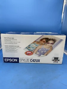 Epson Stylus C42UX Standard Inkjet Printer Original Package - SEALED - Picture 1 of 6