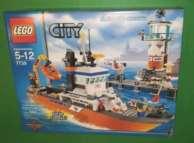 LEGO City 7739 Coast Guard Patrol Boat & Tower Lighthouse New Sealed Ship Floats - Image 1 of 4