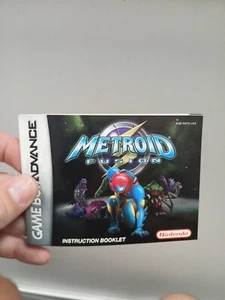Metroid Fusion libretto istruzioni solo manuale Game Boy Advance GBA - Foto 1 di 3