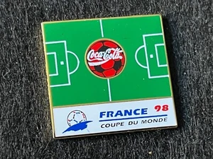 PIN PINS ENAMEL WORLD CUP 98 1998 FOOTBALL SOCCER COCA COLA DORE - Imagen 1 de 1