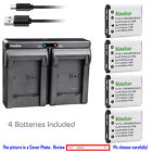 Kastar Battery Slim Dual Charger for Fuji NP45 NP45A FinePix JZ100 FinePix JZ110