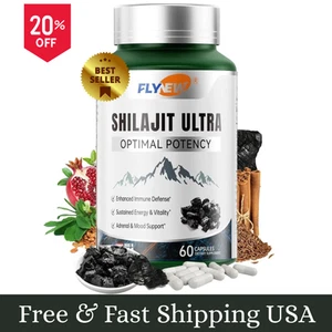 Flynew Shilajit Ultra Optimal Potency, Shilajit Extract with L-Arginine, Pure.. - Picture 1 of 8