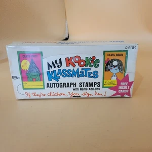 My Kookie Klassmates 1968 caja de cera completa (24 paquetes) Fleer sellado de fábrica nuevo en caja - Imagen 1 de 9