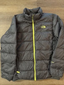 The North Face 550 Goose Down Puffer Jacket Unisex Children XL 18-20 Black - Picture 1 of 4