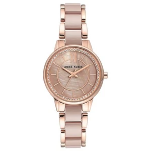 Anne Klein Ceramics Women's Quartz Two-Tone Ceramic Watch AK/3344TPRG - Picture 1 of 2