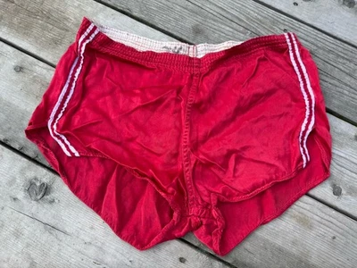 RARE!!! Vintage 1950s Russell Southern Co Shorts Short Football Red White  Satin - Image 1 of 4
