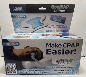 New Contour CoolPAP Pillow Helps Reduce Leaks Noise Dry Eyes & Mask Lines - Picture 1 of 2