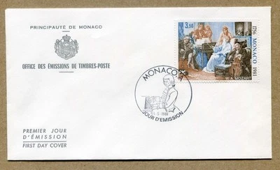 MONACO. First Day Cover 1756 / 1981 W.A. MOZART APRIL. 5, 1981 FDC - Image 1 of 2