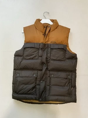 Prana Mens Timber Trail Vest Duck Down Puffer Brown Size S - Image 1 of 4