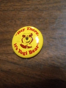 Vintage Yogi Bear Pinback Button Great Condition Small Size Very Rare Unique USA - Picture 1 of 3