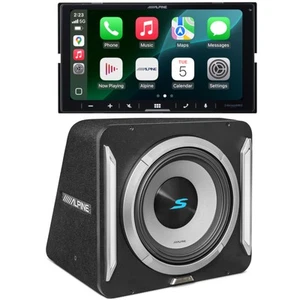 Alpine ILX-W770 7" Double DIN Multimedia Receiver w/ 12" Sealed Subwoofer - Picture 1 of 23