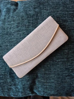 Jacques Vert Womens Pale Blue Clutch Bag Detachable Strap New No Tags RRP £69 - Image 1 of 4