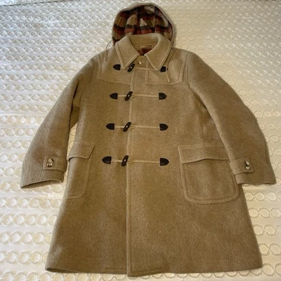 Vintage Men's Loden Wool Duffle Toggle Coat Loden Frey Germany Tan L/XL - Image 1 of 4