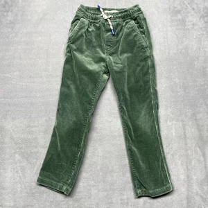 Mini Boden Corduroy Pants Boys 4-5Y Green Cotton Stretch Straight Leg Drawstring - Picture 1 of 9