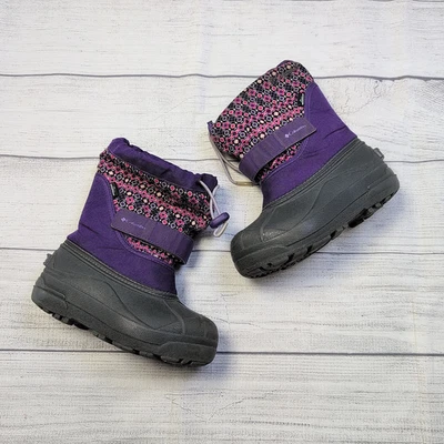 Botas de nieve 12T Columbia púrpura Foto 1 de 4
