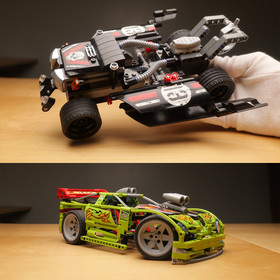 LEGO Racers 8649 Nitro Menace 2005 & 8140 Tow Trasher 2007 combo