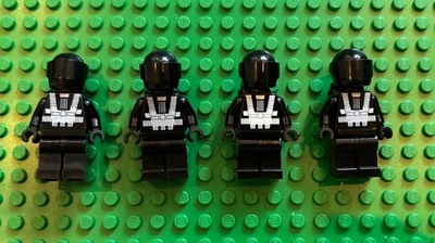 LEGO Space Blacktron 1 minifigura con jet pack 6703 6876 6987 sp001 x4 lote Foto 1 de 3