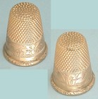 Antique American "Gold Stiffened" Thimble * Barker Mfg. Co. * Circa 1900