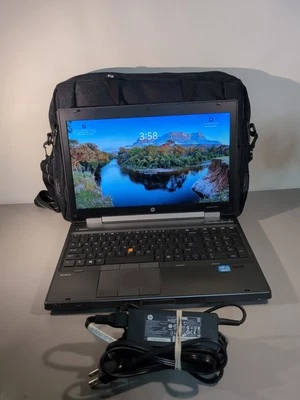 HP EliteBook 8570w i7-3630QM/2,40 GHz 16 GB NUEVO 256 SSD NUEVO Batt Win11P CD Rom Foto 1 de 4