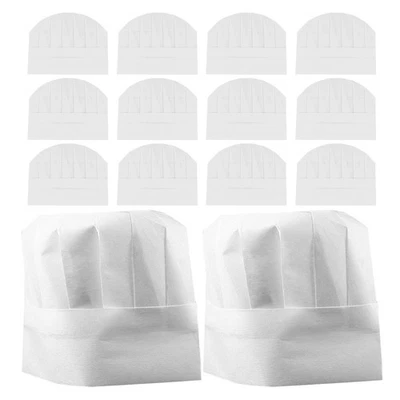  20 Pcs Cappello Da Chef Bianco Cuoco Bambino Cappelli Festa Per Bambini - Immagine 1 di 4