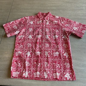 Reyn Spooner Hemd Hawaiihemd Aloha Knopfleiste Nene Flagge Größe L - Bild 1 von 6
