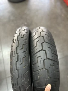 COPPIA GOMME DUNLOP D401 HARLEY DAVINSON 100/90-19 57H + 150/80-16 71H - Foto 1 di 7