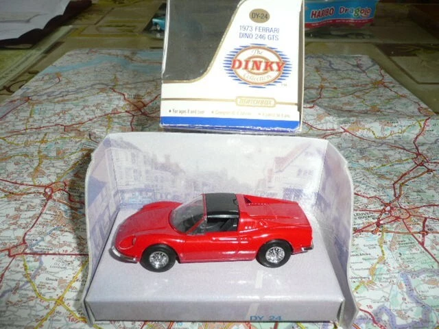 FERRARI Dino 246 GTS rouge 1973 Ancienne Dinky Matchbox DY 24 1/43 en boite - Photo 1/1