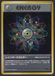 Pokemon Rainbow Energy Japanese Team Rocket Holo Rare 1997 Old Back Vintage - Bild 1 von 7