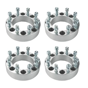 4x 2" 8x6.5 Wheel Spacers Adapters 9/16" Studs For GMC K1500 K2500 K3500 Chevy - Picture 1 of 10