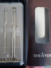 Vintage Sheaffer  Set Fountain Ballpoint Pen 14ct Gold 