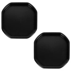 2 x Small Mixing Tray Black Plastic Tuff Children's Messy Play Compost Cement - Picture 1 of 10