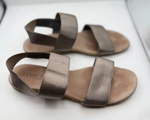 Diana Ferrari Supersoft Sz 9 us Beige Sandals Comfort leather/ elastic Jensen - Picture 1 of 8