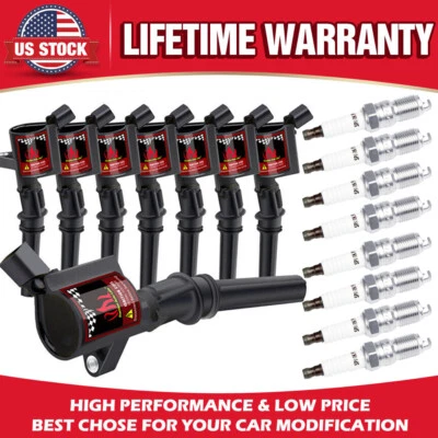 DG508 Ignition Coil & Spark Plug For Ford F150 F250 Crown Victoria Expedition - Image 1 of 4